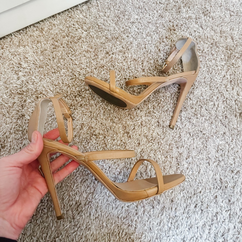 Tony Bianco Atkins Heels – Nude Skin Leather, Size 9, Chic & Elegant Design - Picture 9 of 14